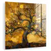 Boom - Levensboom - Abstract - Goud plexiglas 5mm klein -zzzproduct_nieuw