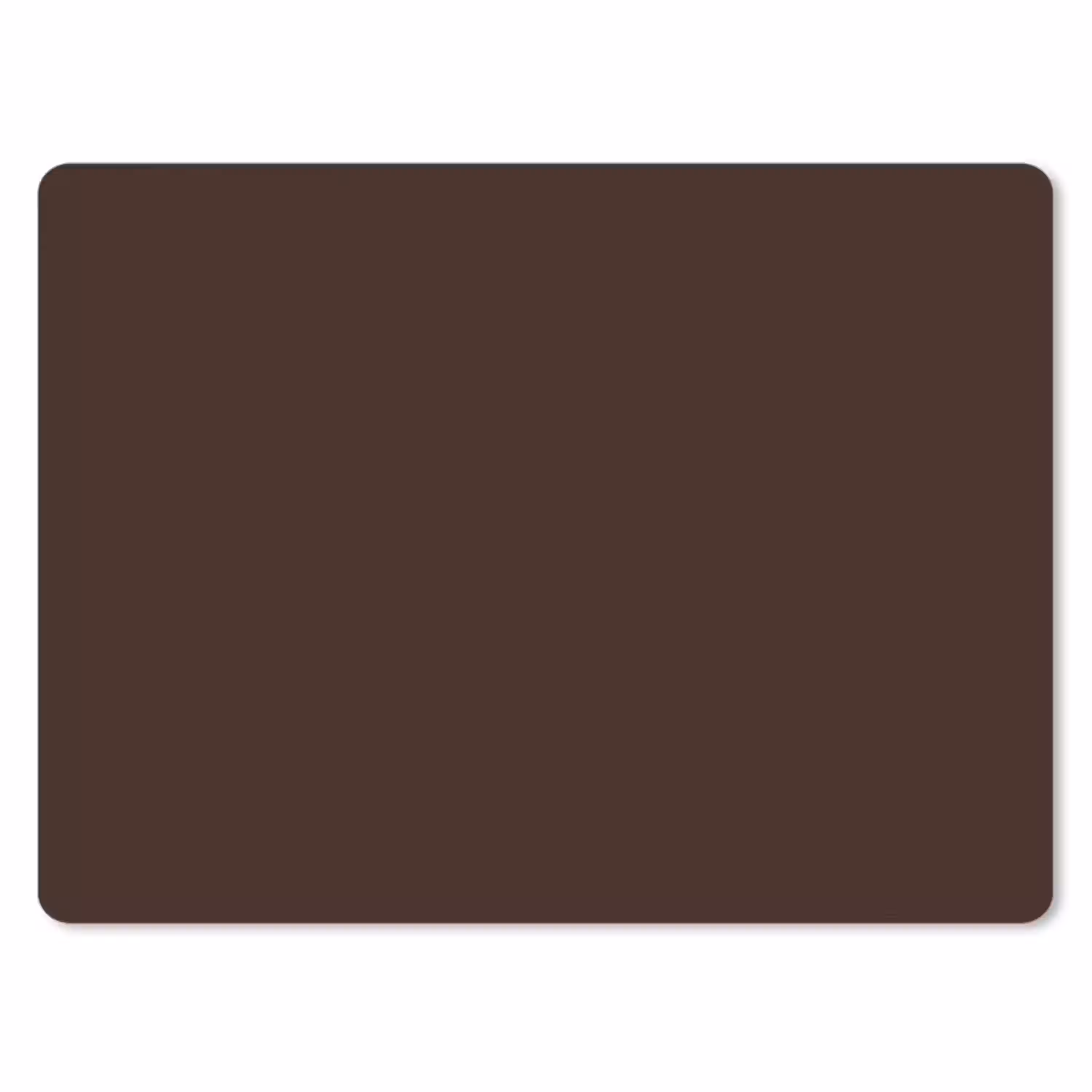 Dark - Chocolate - Bruin muismat rubber klein 262 -3d