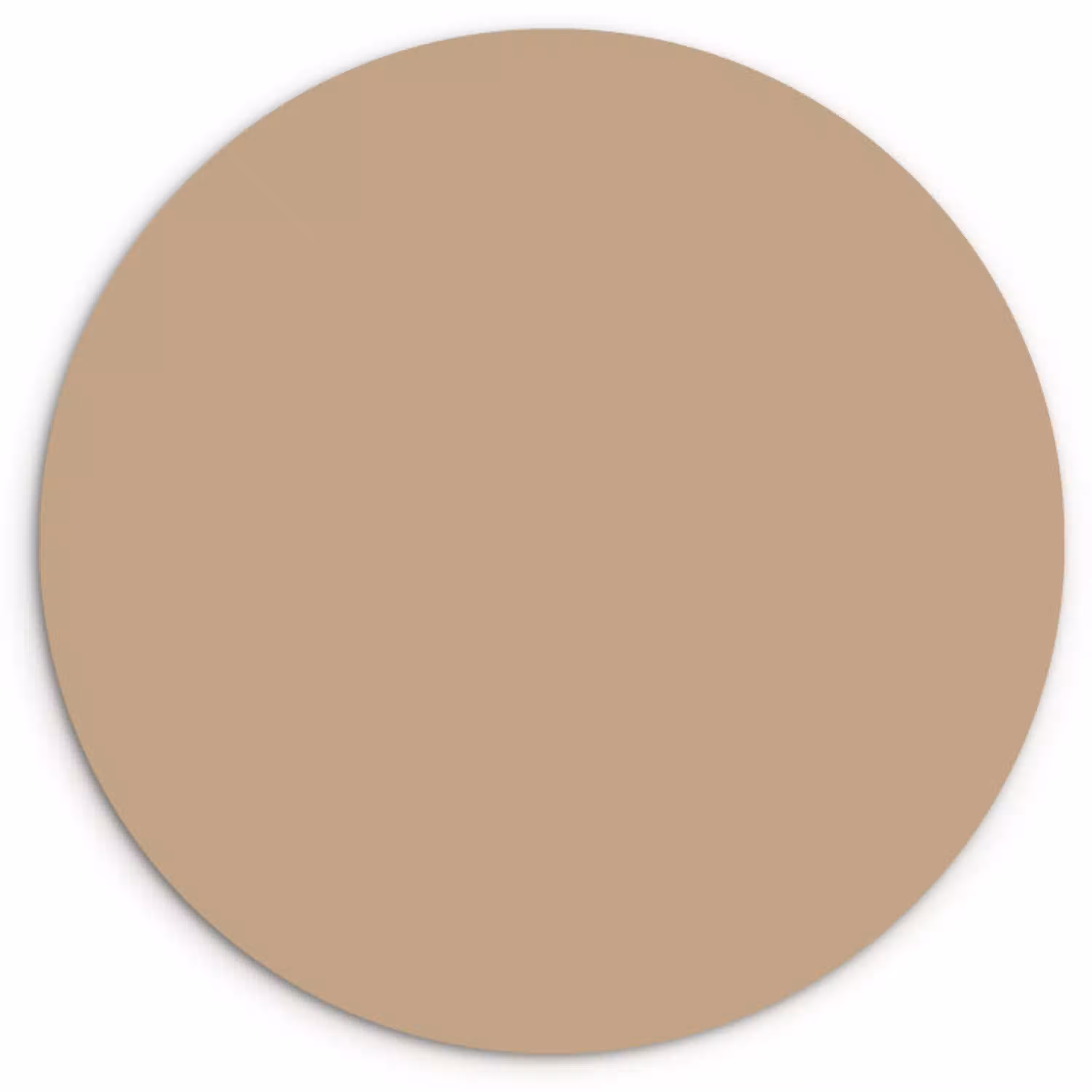 Soft - Taupe - Bruin Wandcirkel kunststof plaat 5mm dik klein 188 -3d