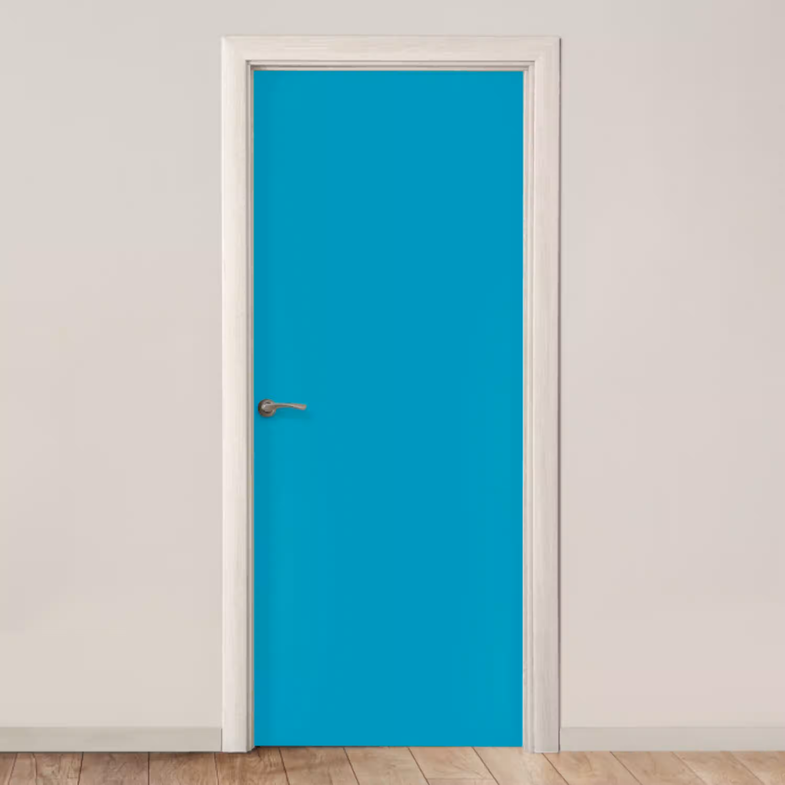 Deep - Turquoise - Turkoois deurposter klein 289 -3d_beige