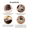 Luiaard - Bloemenprint - Bril - Roze Inductie beschermer vinyl 3mm klein -zzzzzzz-td-werking