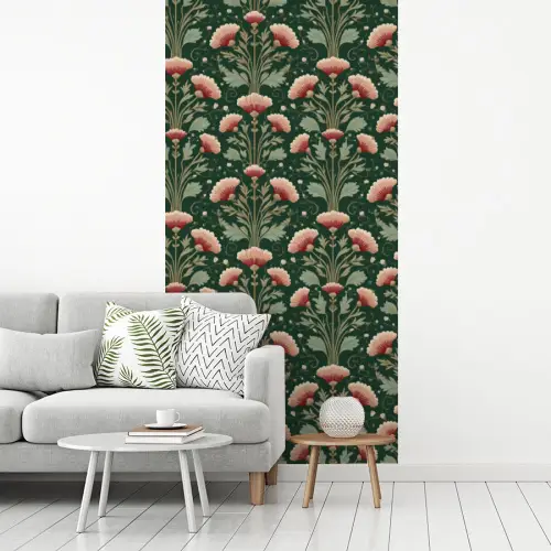 Patroon - Botanisch - Kleurrijk fotobehang vinyl groot 64 -woonkamer