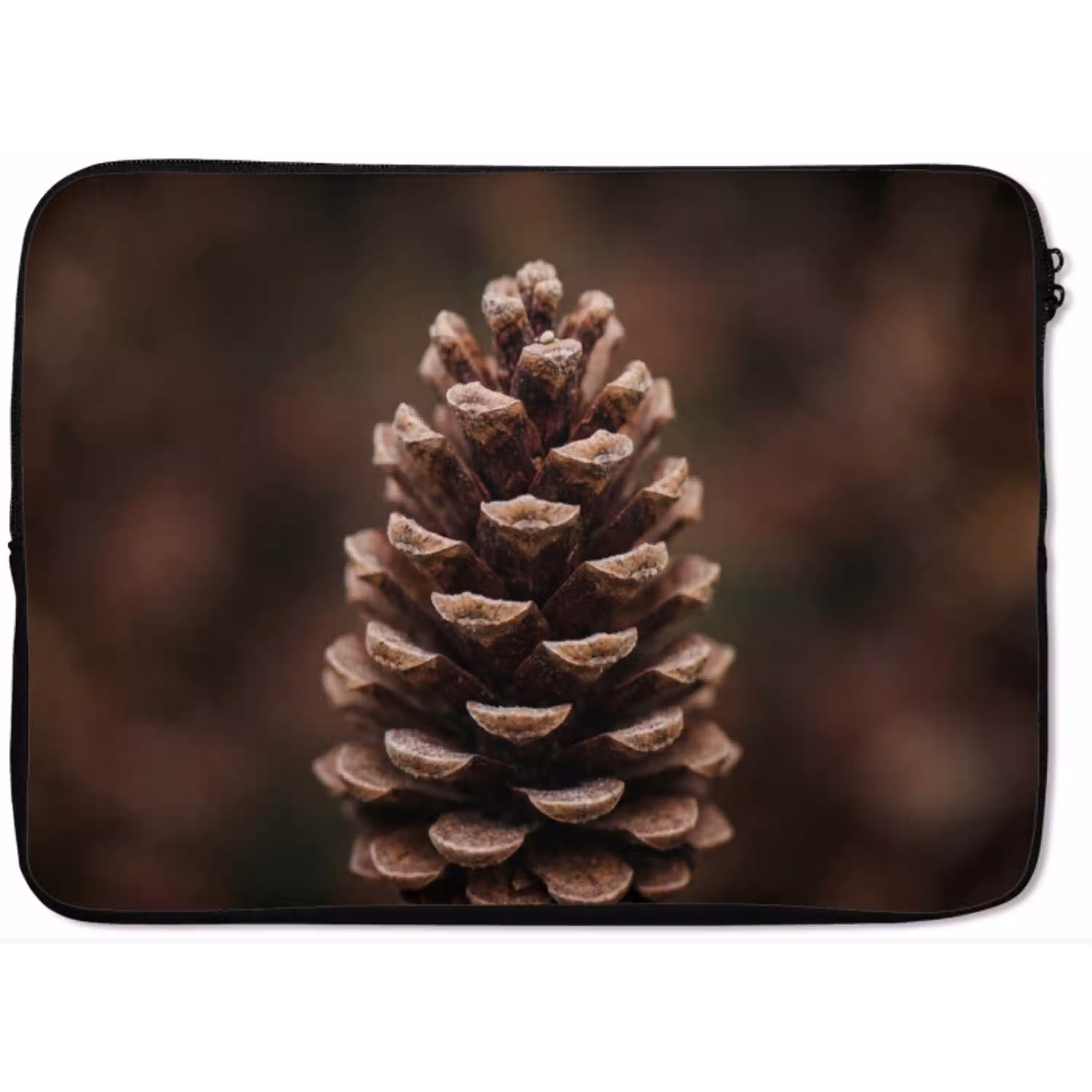 Dennenappel - Bos - Herfst - Bruin - Sfeervol laptophoes neopreen klein -zkaufland3dotto