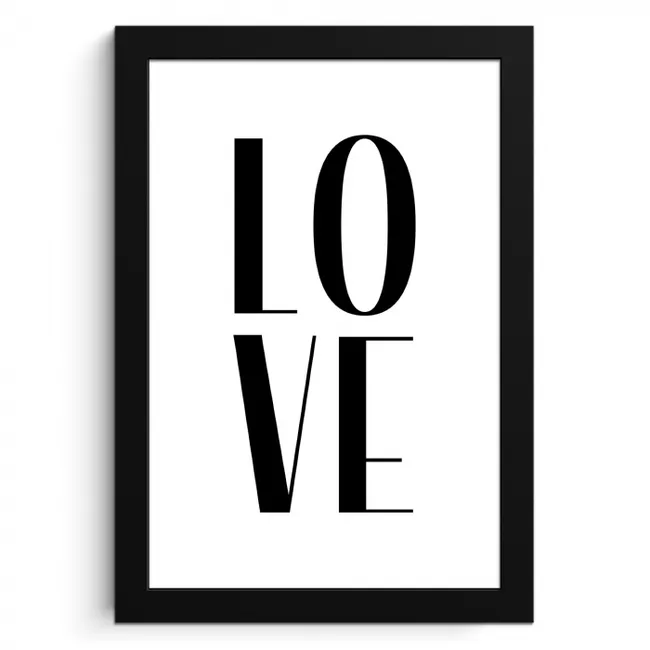 Liefdeslettertypografie KitchenYeah - Keuken - Fotolijst klein -3d