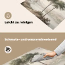 Bomen - Meer - Bergen - Illustratie Inductie beschemer met haakjes klein -ky-schoon-de