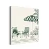 Terras - Illustratie - Groen aluminium wit klein -3d