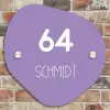 Paars - Modern Naambord Organisch middel -sfeer10