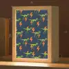 Bliksemschichten - Oranje - Dinosaurussen Light Box met kabel klein -zzz_3d_website