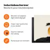 Zwarte boom - Gouden cirkel - Heuvel Inductie beschermer vinyl 3mm klein -zzzzzzz-td-ups