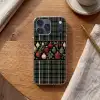Kerstballen - Rood - Hulsttakken - Patroon Telefoonhoesje iPhone 17 Pro Max klein -sfeer1