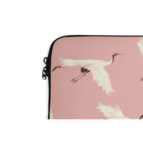 Modern - Kraanvogels - Roze laptophoes neopreen klein 279 -detail