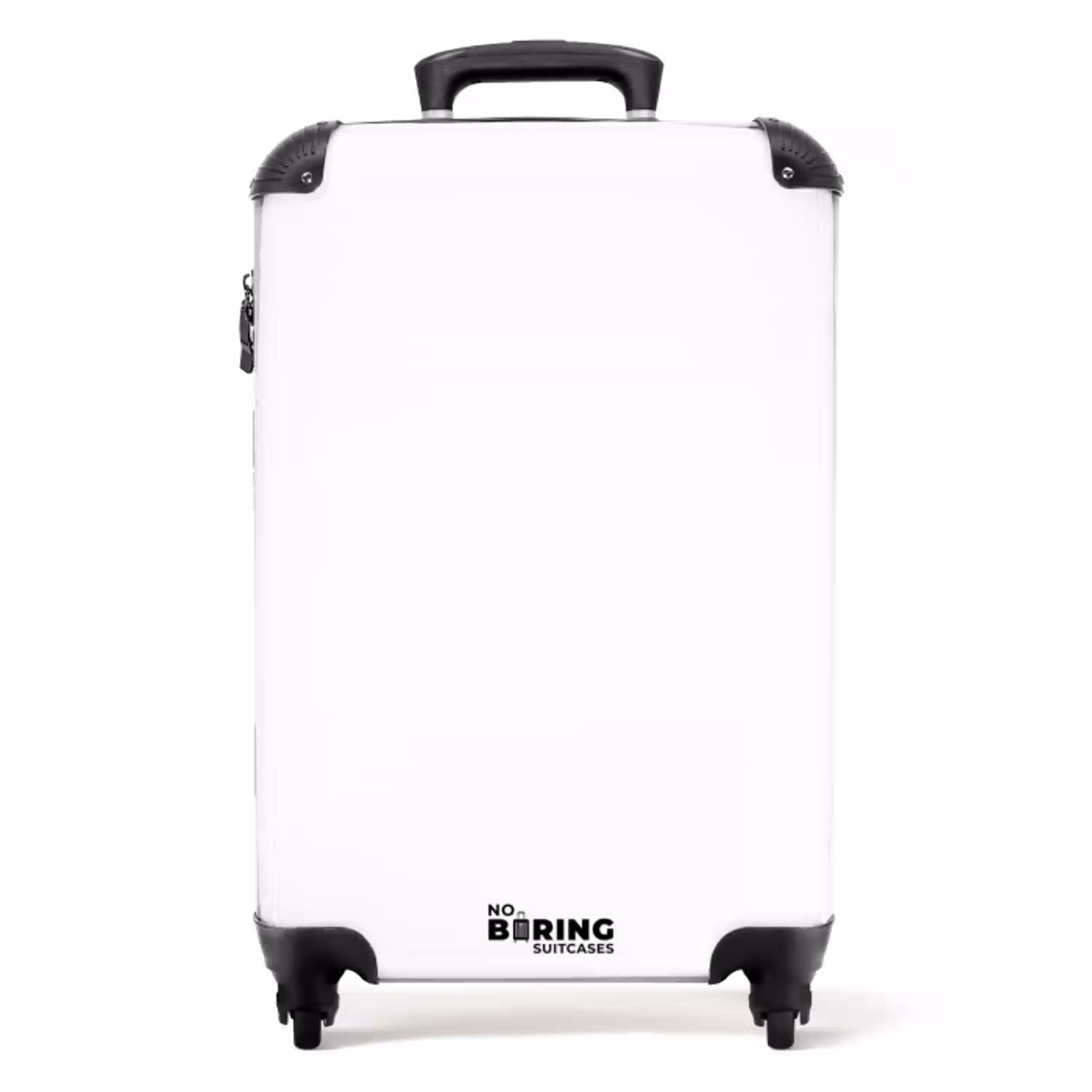 Witte print NBS - Handbagage koffer - Volwassenen Unisex middel -productfoto_recht
