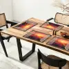 Doorkijk - Tulpen - Zonsondergang - Bloemen - Kleurrijk Placemat vinyl groot -zzsfeer4_Kitchenyeah-website