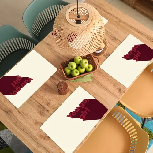 you go girl - 3D - Rood Placemat vinyl groot -zzsfeer5_Kitchenyeah-website