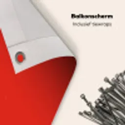Rood - Kleur - Effen Balkonbeschermer Duitsland klein 596 -closeup_NL