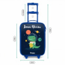 Ruimte - Dino - Planeten - Sterren Kinderkoffer - Blauw klein -productfoto_formaten