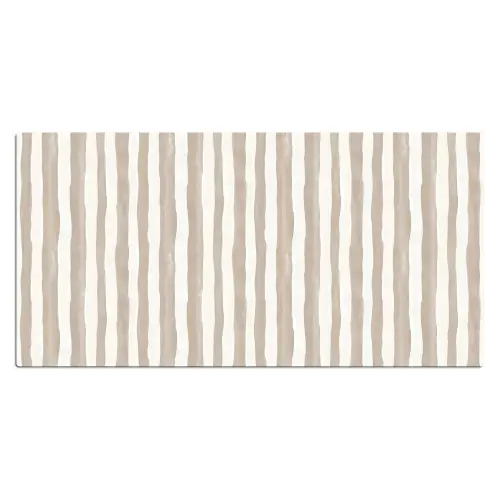 Minimalistisch - Strepen - Beige Muismat XXL klein 681 -3d_leeg