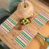 Ruit - Patroon - Kleurrijk Placemat vinyl groot 368 -zzsfeer5_Kitchenyeah-website