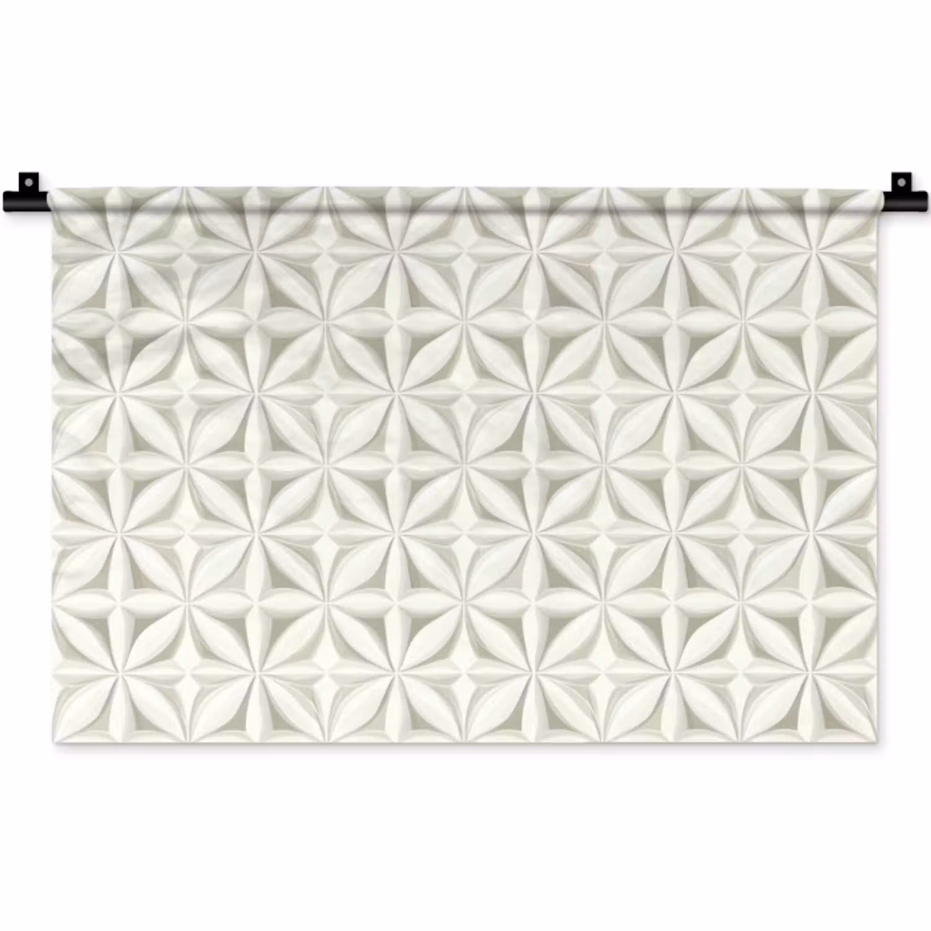 Abstract - Structuur - Grijs - Wit Wandkleed katoen klein 269 -zz3d