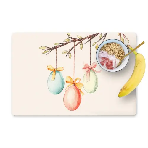 Paastak - Strikje - Eieren Placemat vinyl groot -zzzproduct_Kitchenyeah-website