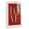 Love - Rood - Minimalistisch plexiglas 5mm klein -zzzproduct_nieuw