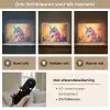 Eenhoorn - Roze - Kleurrijk - Sprookjesbos Light Box met batterij (Wandlamp kind) middel -USP_lichtkleurNL