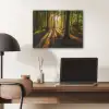 Zon - Bomen - Bos - Landschap - Natuur PET vilt klein -sfeer5