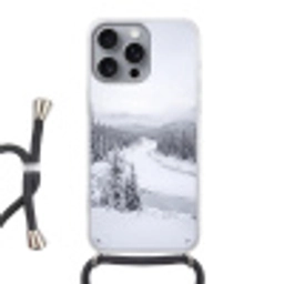 Rivier - Bevroren - Landschap - Winter Hoesje iPhone 16 Pro Max met koord klein -3d