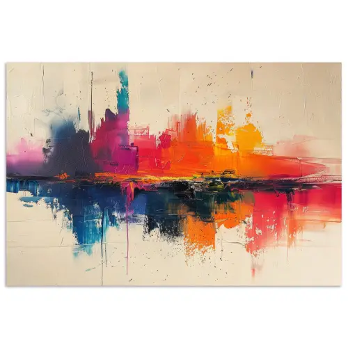 Watercolor - Kunst - Modern poster papier klein -3d