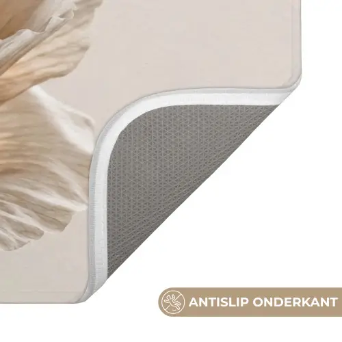 Bloem - Beige - Crème WCmat klein -USP_AntislipNL
