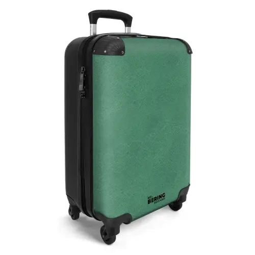 Lederen look blauw groen NBS - Handbagage koffer - Volwassenen Unisex middel -productfoto_3d