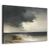 Kust - Golven - Rots - Storm Textielframe zwart klein -3d