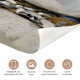 Boom - Beige - Grijs - Goud - Abstract deurposter klein -tcloseup_DE