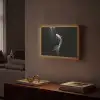 Koi - Vis - Wit - Zwart Light Box met batterij (Wandlamp) middel -sfeer1