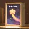 Ster - Gezichtje - Lichtgevend Light Box met kabel (Kinderlampje) klein -zzz_3d_website