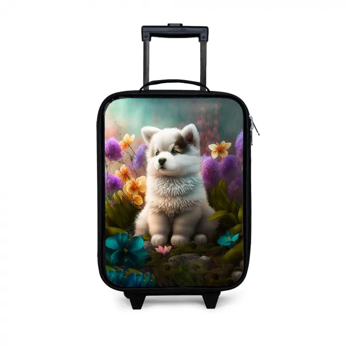 Fluffy Franky Kinderkoffer - Zwart klein -3d