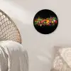 Groente - Eten - Kruiden - Graffiti - Koken Wandcirkel kunststof plaat 5mm dik klein -sfeer5