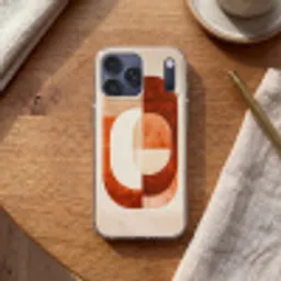 Illustratie - Abstract - Vormen - Rood Telefoonhoesje iPhone 17 Pro Max klein -sfeer1