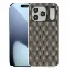 Waaierstralen - Goud - Antraciet Telefoonhoesje iPhone 17 Pro klein 878 -3d