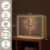Microfoon - Bruin - Klassiek Light Box met batterij (Wandlamp) middel -USP_websiteoverzichtNL