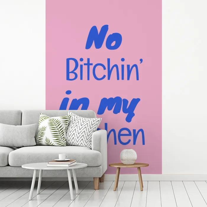 Quote - Blauw - Lettertype - Keuken fotobehang vinyl groot -woonkamer