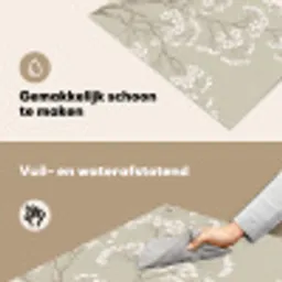 Sereen - Bloesem - Wit Inductie beschemer met haakjes klein -ky-schoon-nl