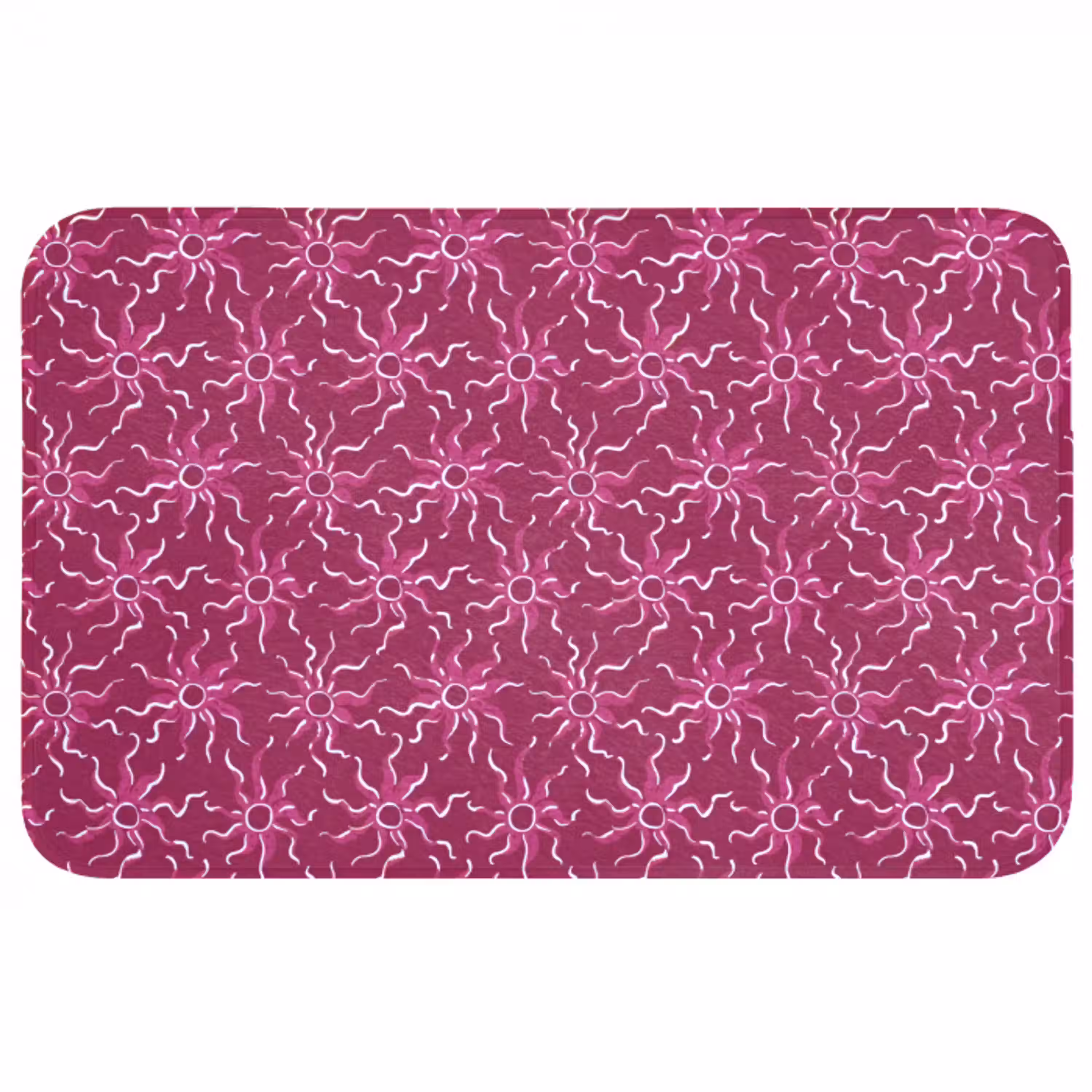 Bohemian - Zon - Magenta Badmat middel 997 -3d