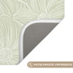 Sereen - Bloemen - Groen Badmat klein 997 -USP_AntislipDE