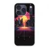 Stad - Gebouwen - Zon - Geel Telefoonhoesje iPhone 17 Pro klein -3d