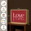 Love - Spiegeling - Rood Light Box met batterij (Wandlamp) middel -USP_websiteoverzichtDE
