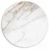 Marmer - Steen - Wit - Goud - Marmerlook - Steen - Luxe Wandcirkel kunststof plaat 5mm dik klein -3d