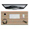 Retro - Disco - Golven - Kleur Muismat XXL klein 681 -3d