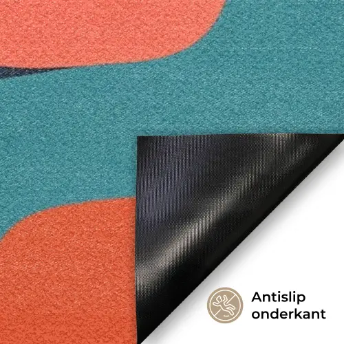 Vormen - Kleurrijk - Abstract - Vlakken Deurmat klein -antislip_NL