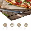Pizza - Hart - Pepperoni - Tomaat poster papier klein -closeup_NL